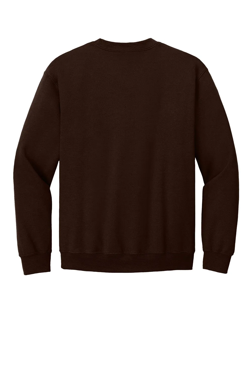 Gildan Mens Pill Resistant Fleece Crewneck Sweatshirt - Dark Chocolate Brown