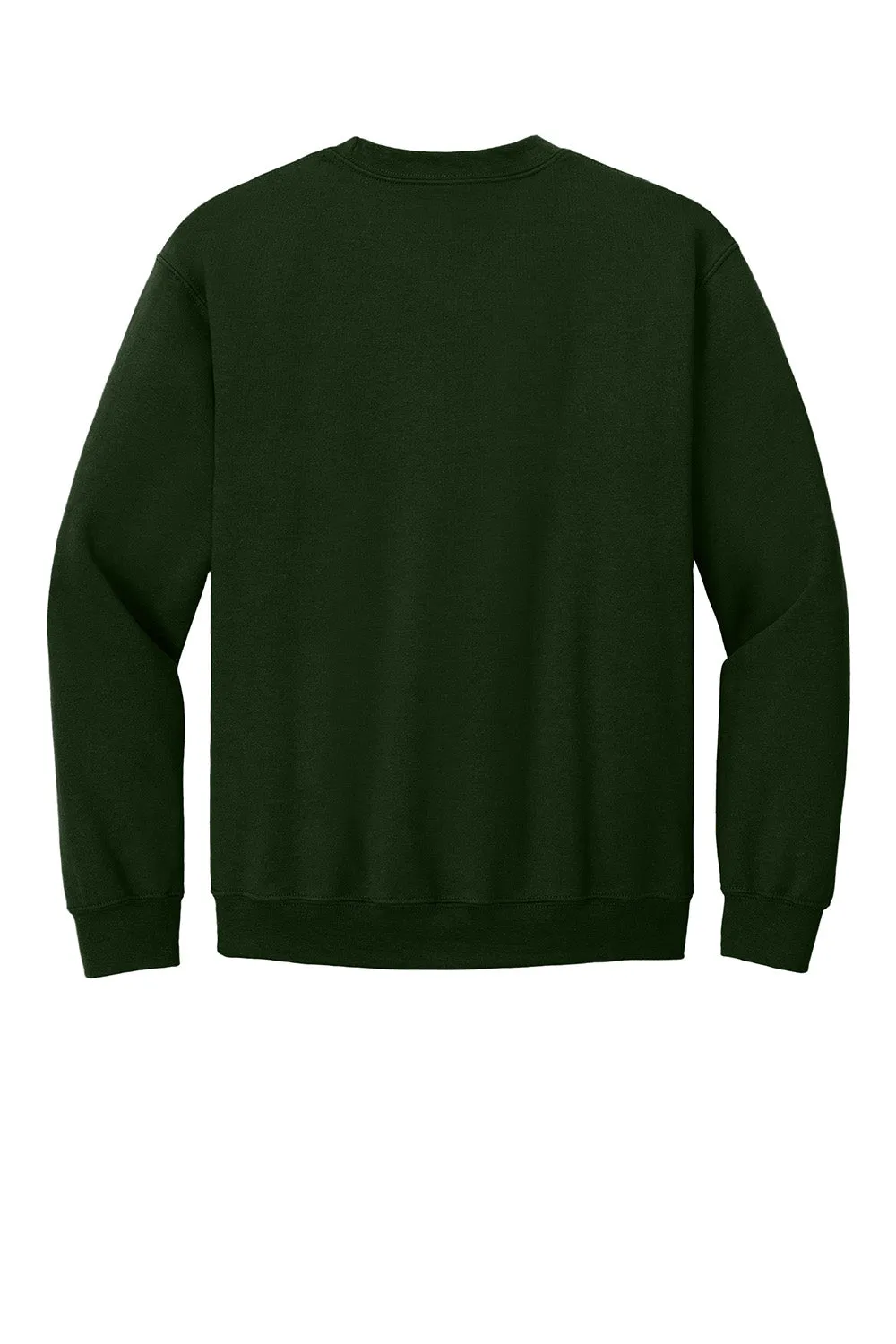 Gildan Mens Pill Resistant Fleece Crewneck Sweatshirt - Forest Green
