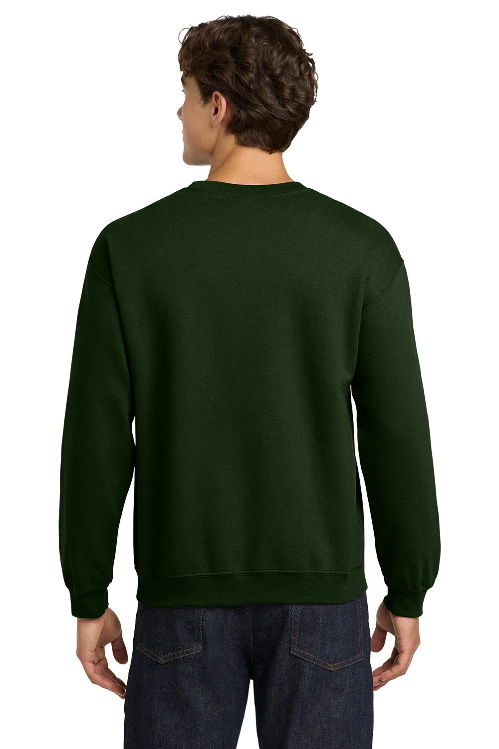 Gildan Mens Pill Resistant Fleece Crewneck Sweatshirt - Forest Green