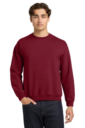 Gildan Mens Pill Resistant Fleece Crewneck Sweatshirt - Garnet Red  Affordable Clothing Gildan