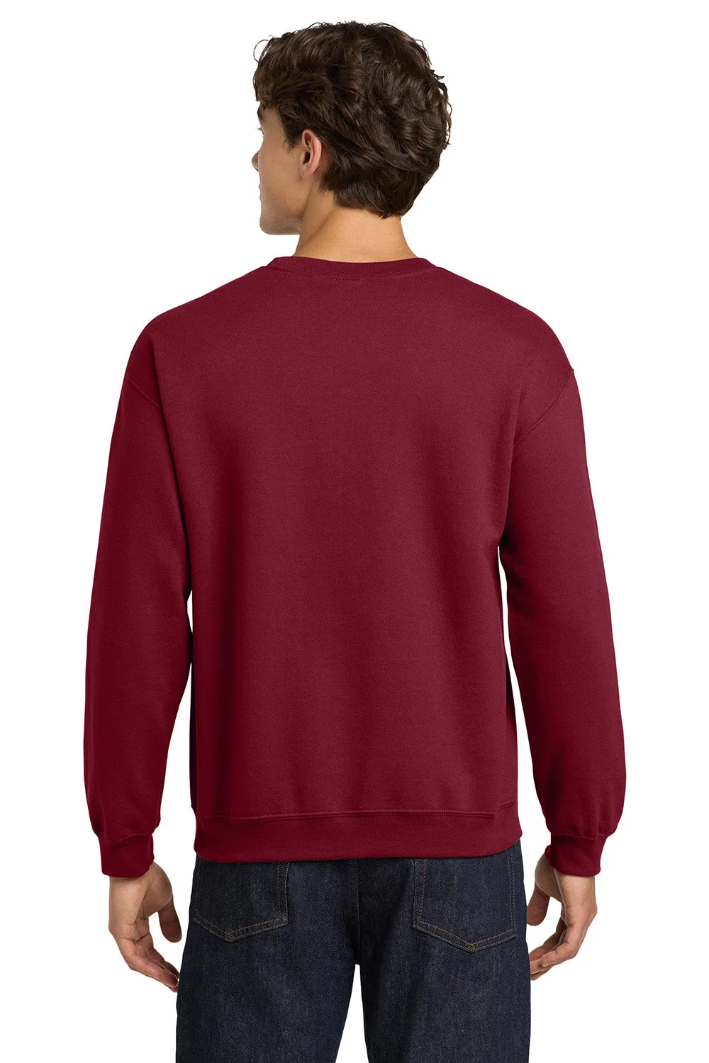 Gildan Mens Pill Resistant Fleece Crewneck Sweatshirt - Garnet Red  Affordable Clothing Gildan
