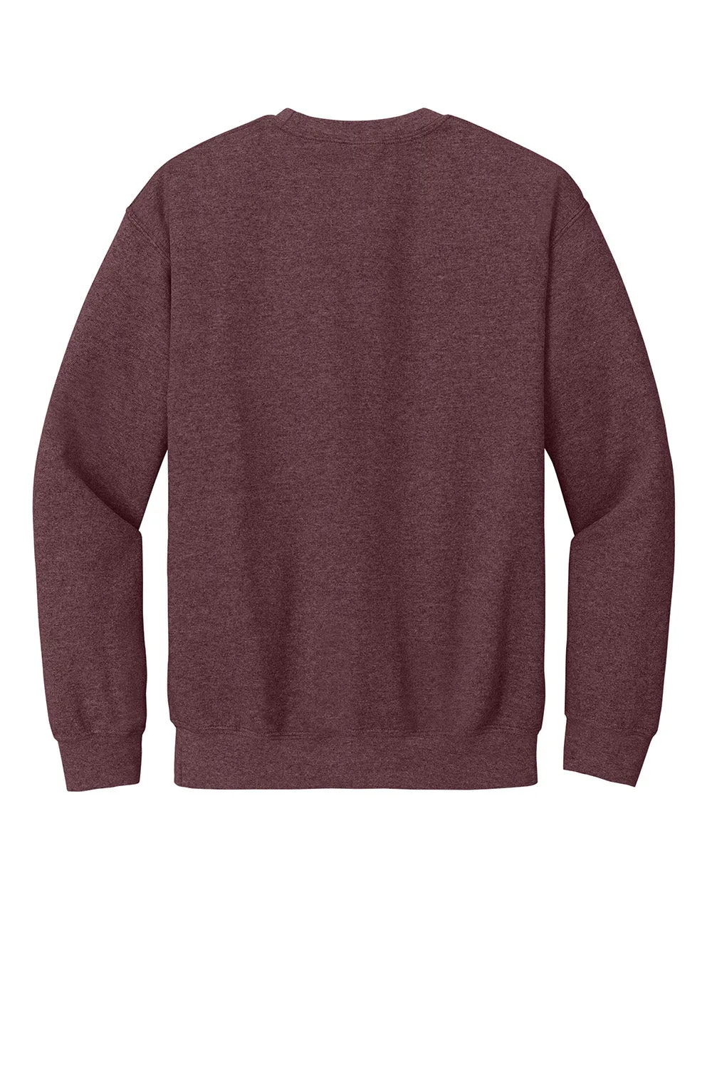 Gildan Mens Pill Resistant Fleece Crewneck Sweatshirt - Heather Dark Maroon