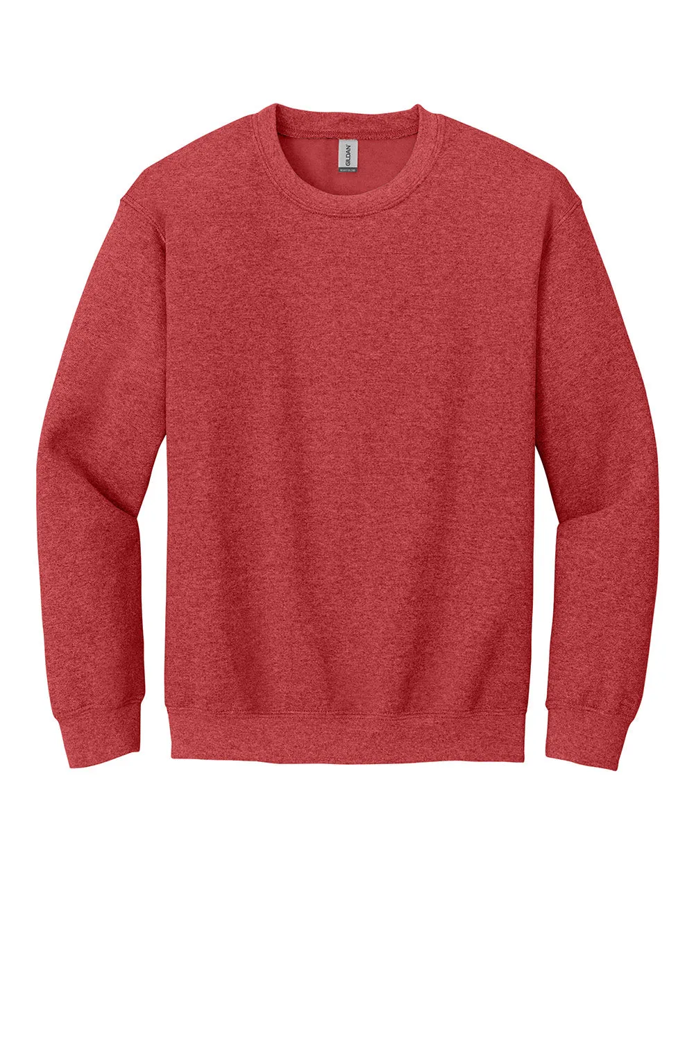 Gildan Mens Pill Resistant Fleece Crewneck Sweatshirt - Heather Scarlet Red