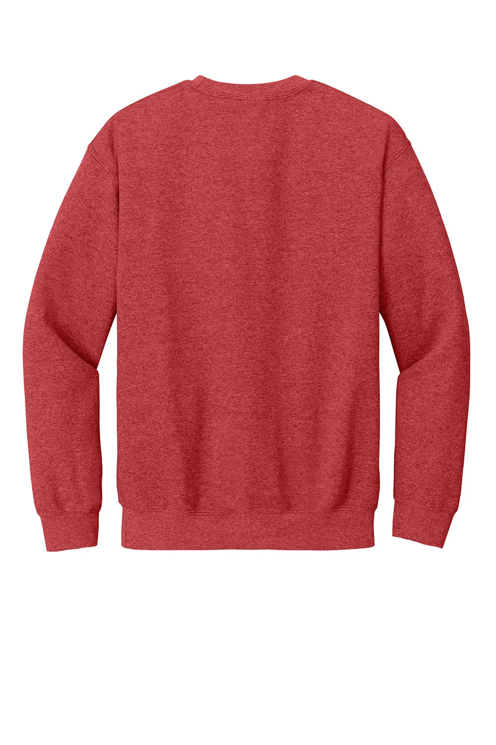 Gildan Mens Pill Resistant Fleece Crewneck Sweatshirt - Heather Scarlet Red