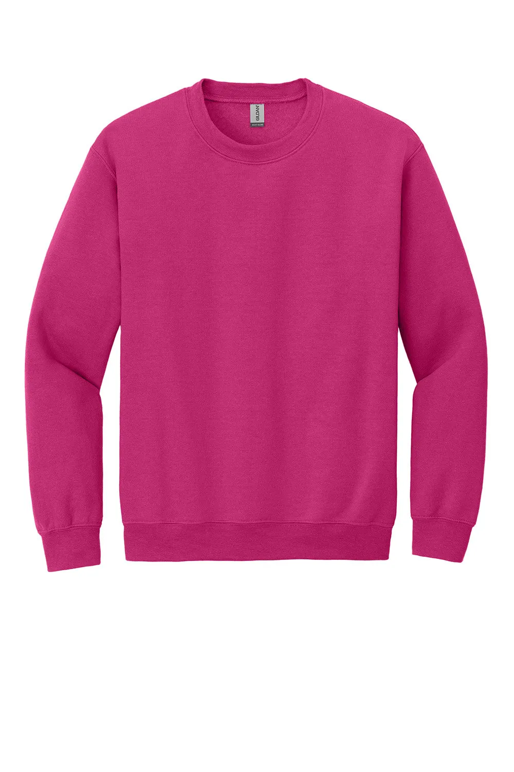 Gildan Mens Pill Resistant Fleece Crewneck Sweatshirt - Heliconia Pink