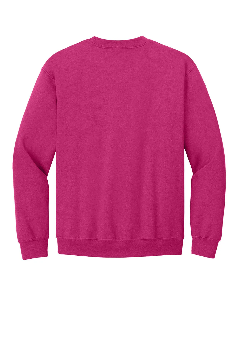 Gildan Mens Pill Resistant Fleece Crewneck Sweatshirt - Heliconia Pink