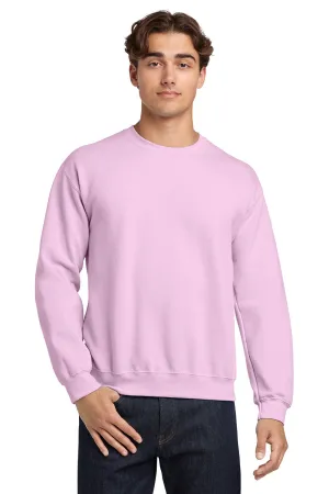 Gildan Mens Pill Resistant Fleece Crewneck Sweatshirt - Light Pink