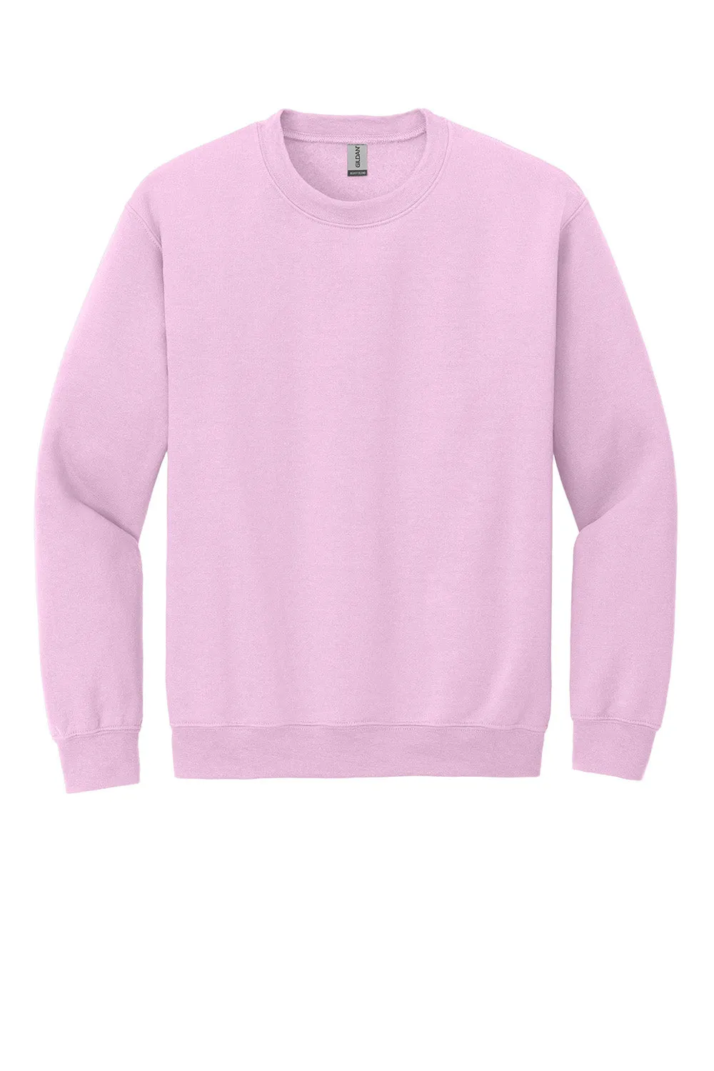 Gildan Mens Pill Resistant Fleece Crewneck Sweatshirt - Light Pink