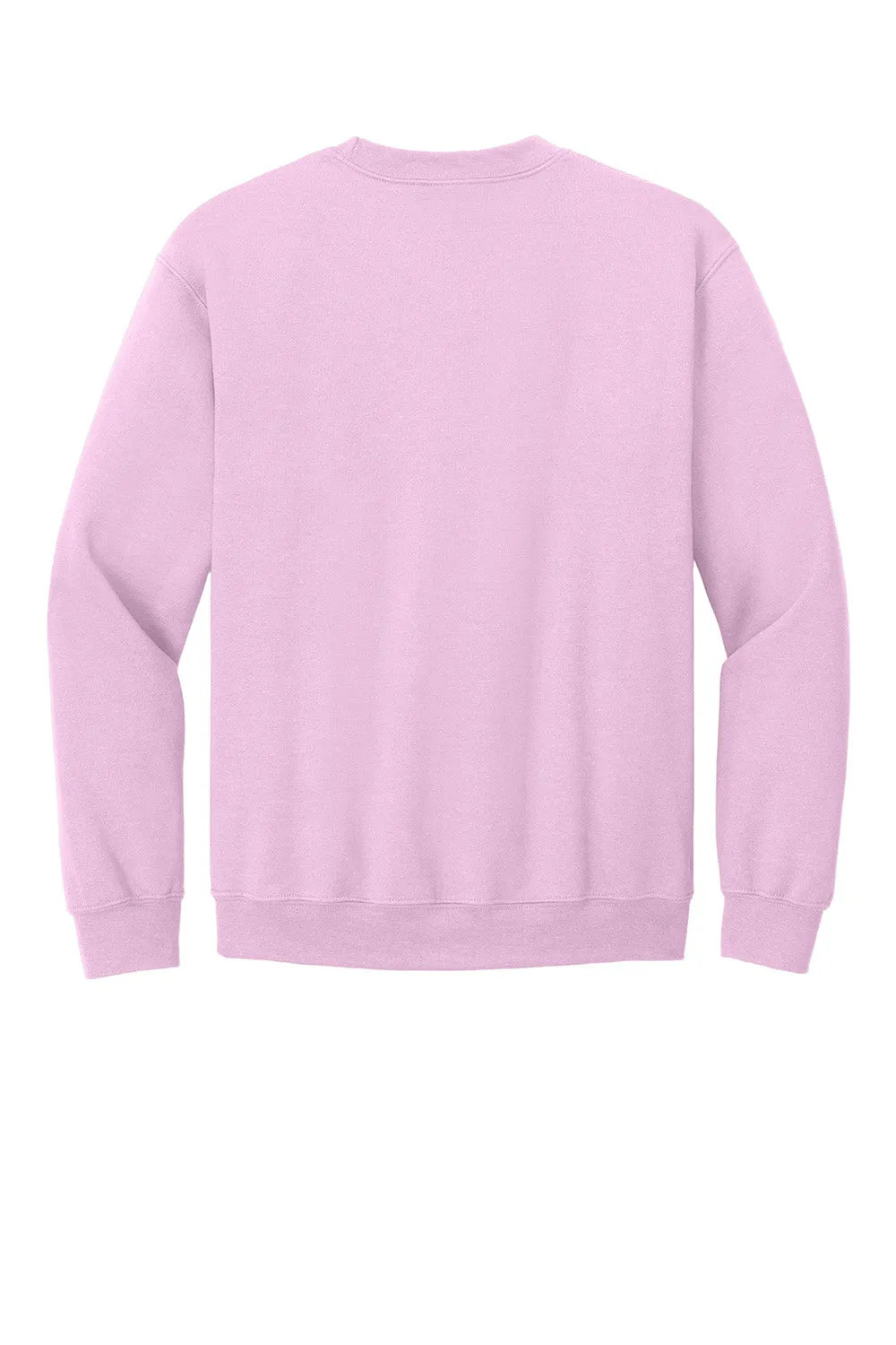 Gildan Mens Pill Resistant Fleece Crewneck Sweatshirt - Light Pink