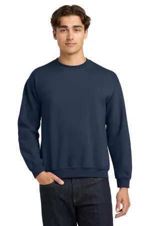 Gildan Mens Pill Resistant Fleece Crewneck Sweatshirt - Navy Blue  Affordable Clothing Gildan