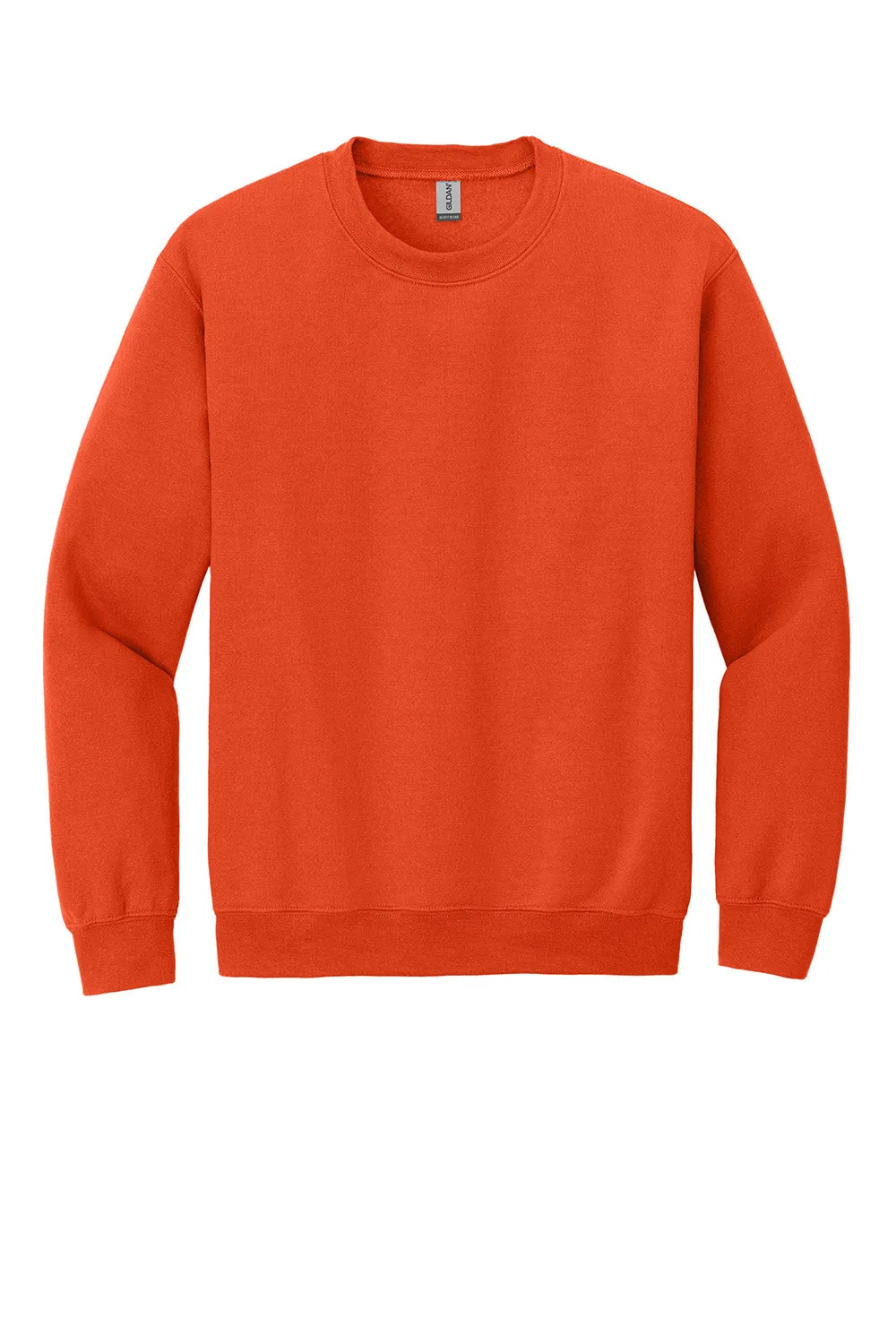 Gildan Mens Pill Resistant Fleece Crewneck Sweatshirt - Orange  Affordable Clothing Gildan