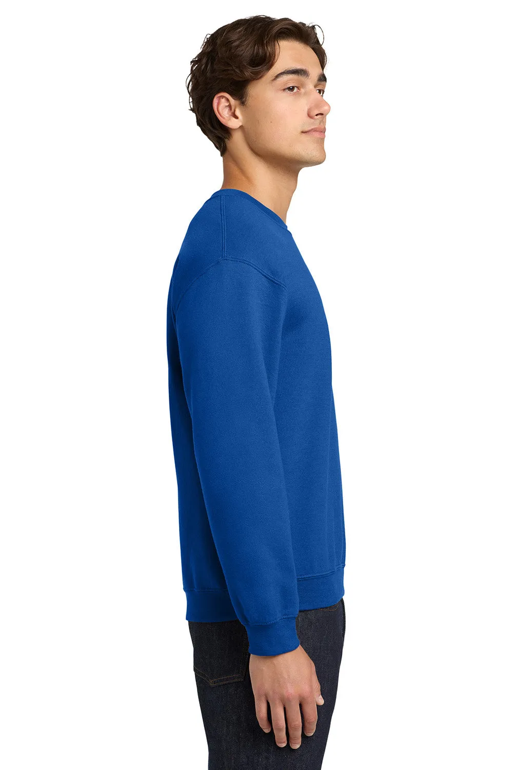 Gildan Mens Pill Resistant Fleece Crewneck Sweatshirt - Royal Blue  Affordable Clothing Gildan