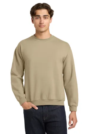 Gildan Mens Pill Resistant Fleece Crewneck Sweatshirt - Sand  Affordable Clothing Gildan