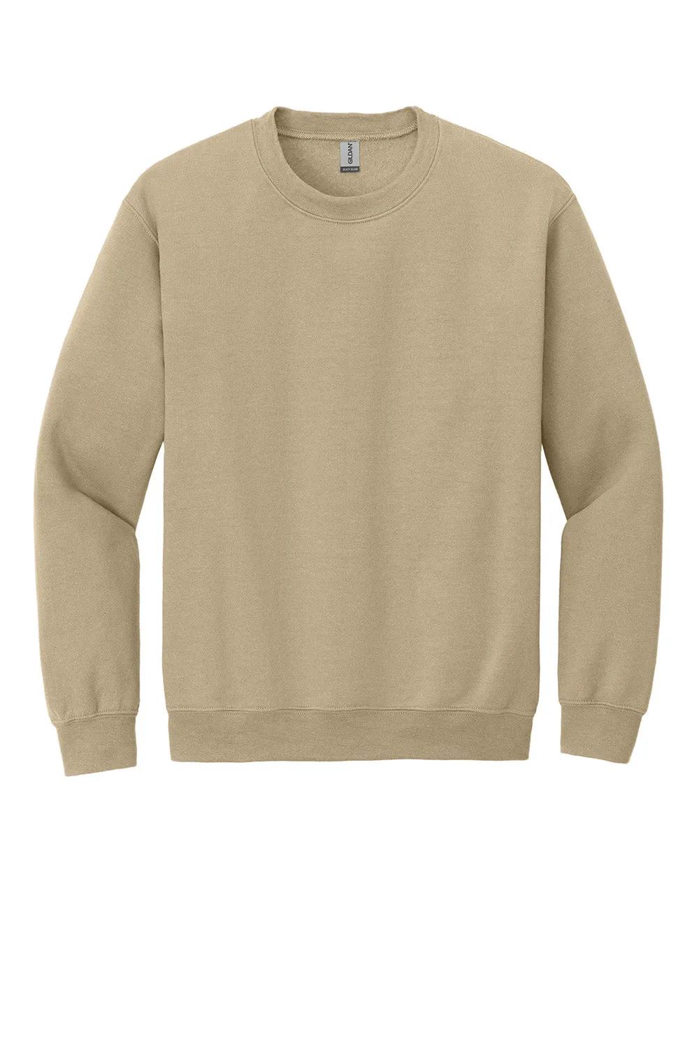 Gildan Mens Pill Resistant Fleece Crewneck Sweatshirt - Sand  Affordable Clothing Gildan