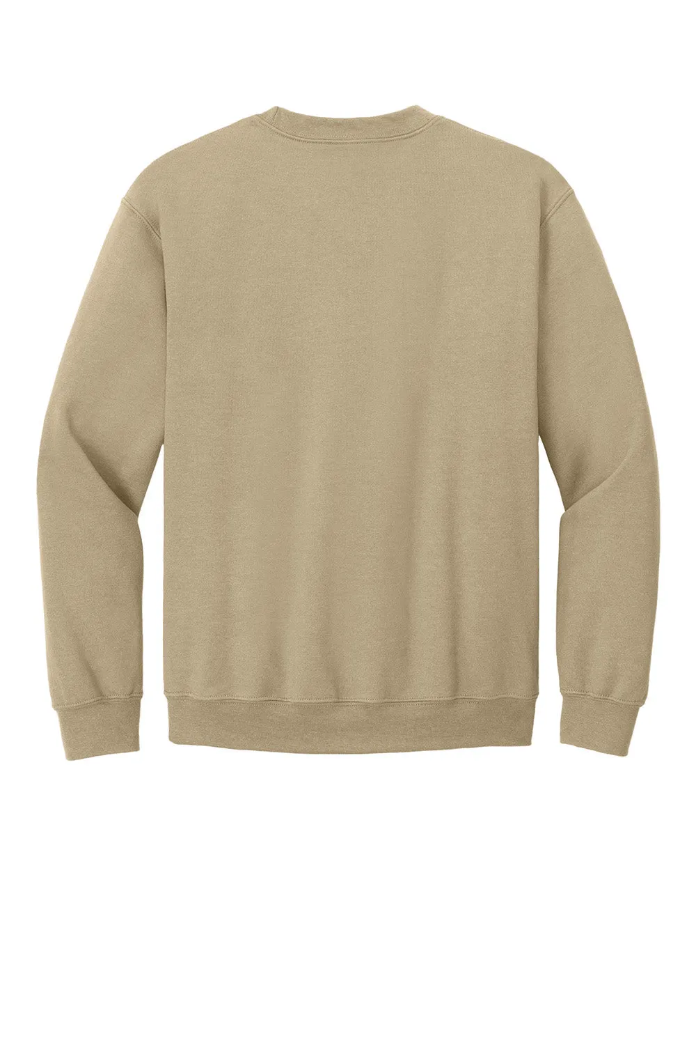 Gildan Mens Pill Resistant Fleece Crewneck Sweatshirt - Sand  Affordable Clothing Gildan