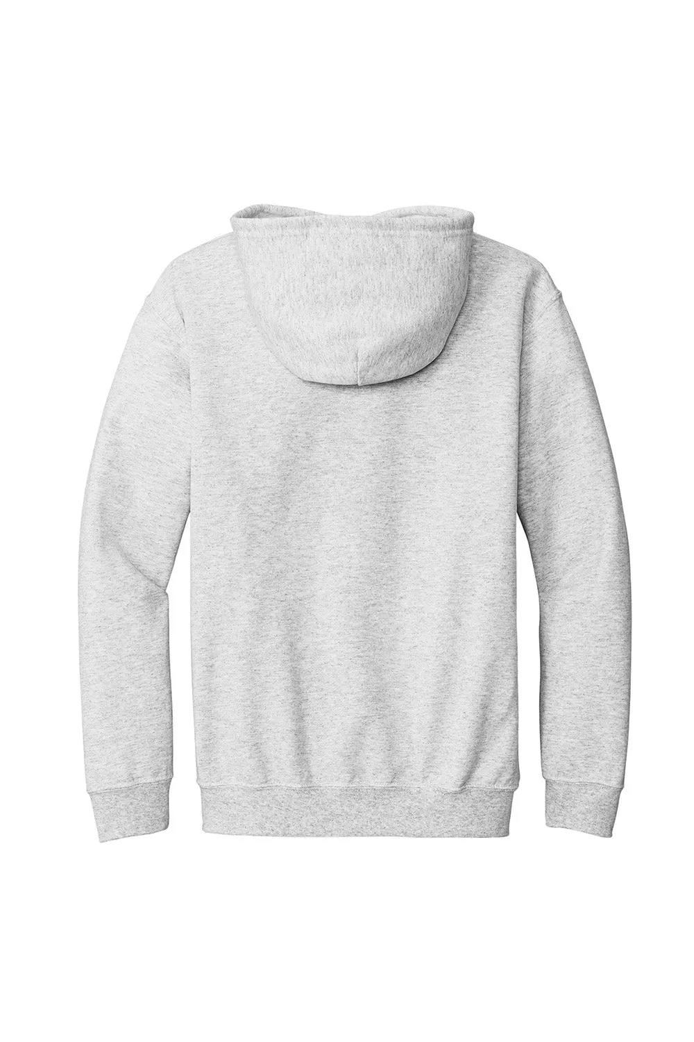 Gildan Mens Pill Resistant Full Zip Hooded Sweatshirt Hoodie w/ Pockets - Ash Grey