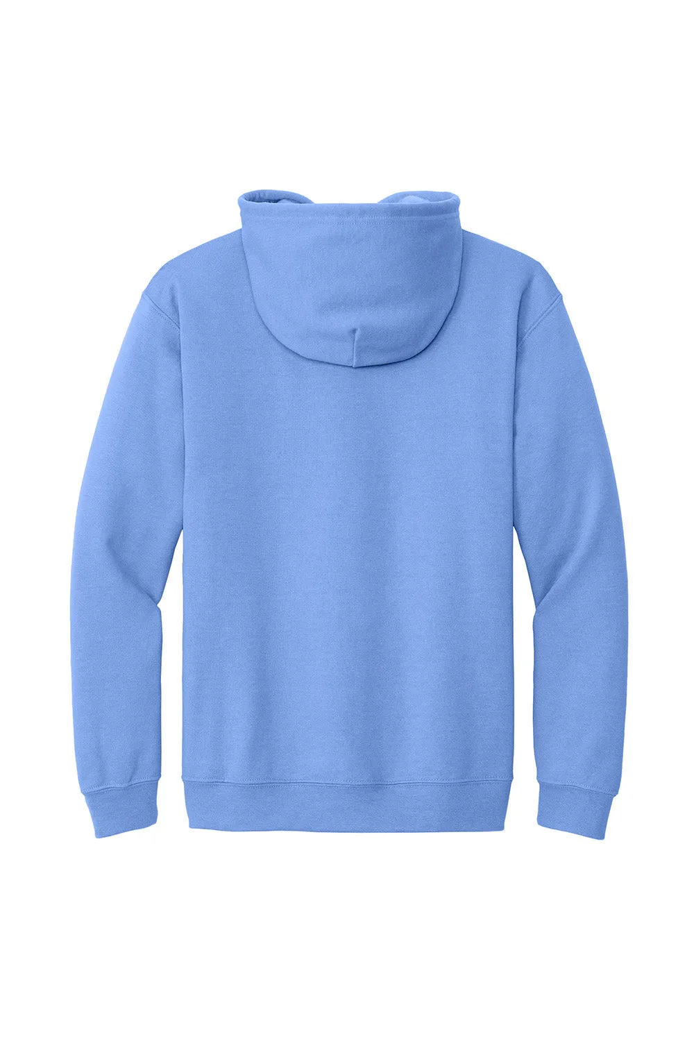 Gildan Mens Pill Resistant Full Zip Hooded Sweatshirt Hoodie w/ Pockets - Carolina Blue