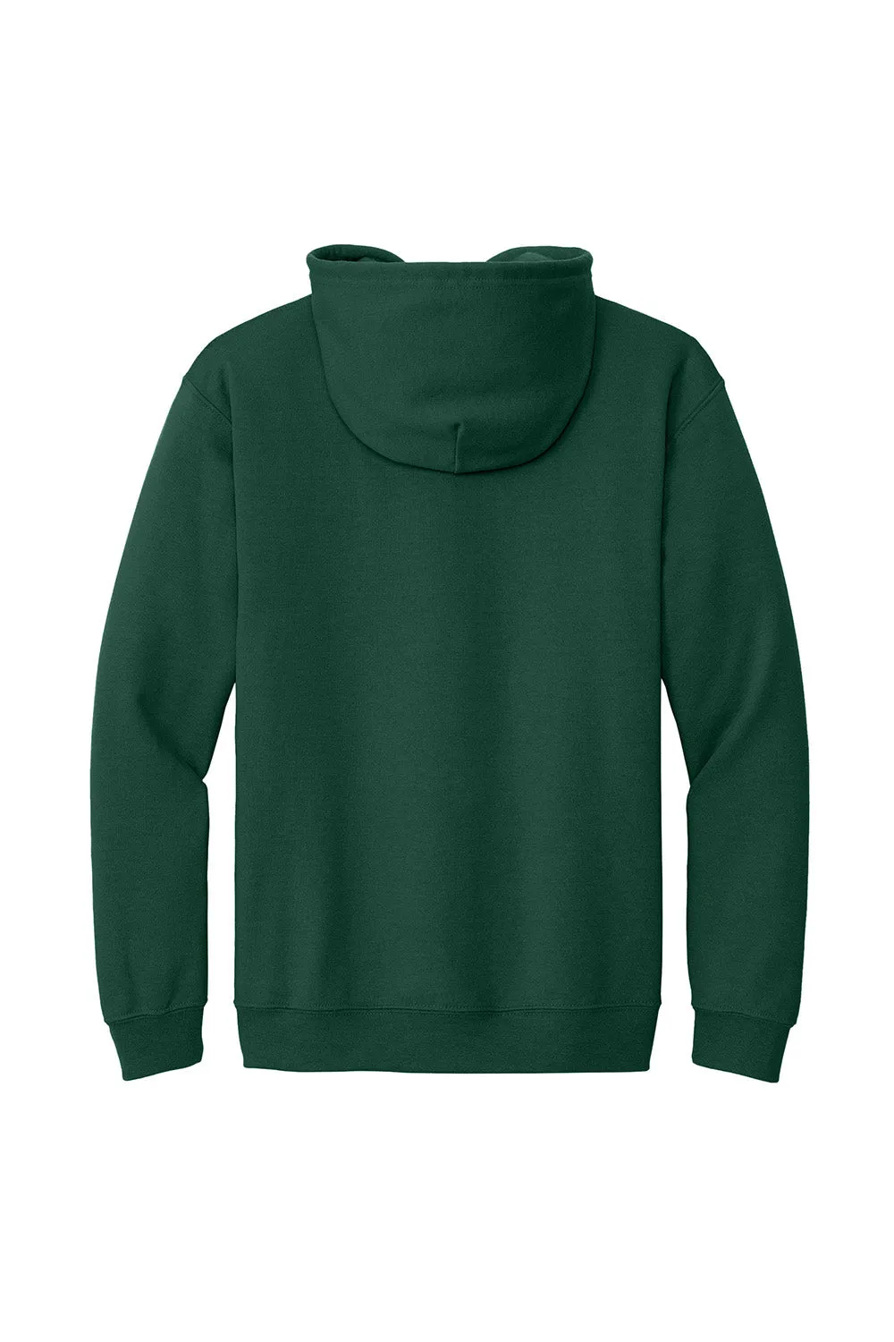 Gildan Mens Pill Resistant Full Zip Hooded Sweatshirt Hoodie w/ Pockets - Forest Green  Affordable Clothing Gildan