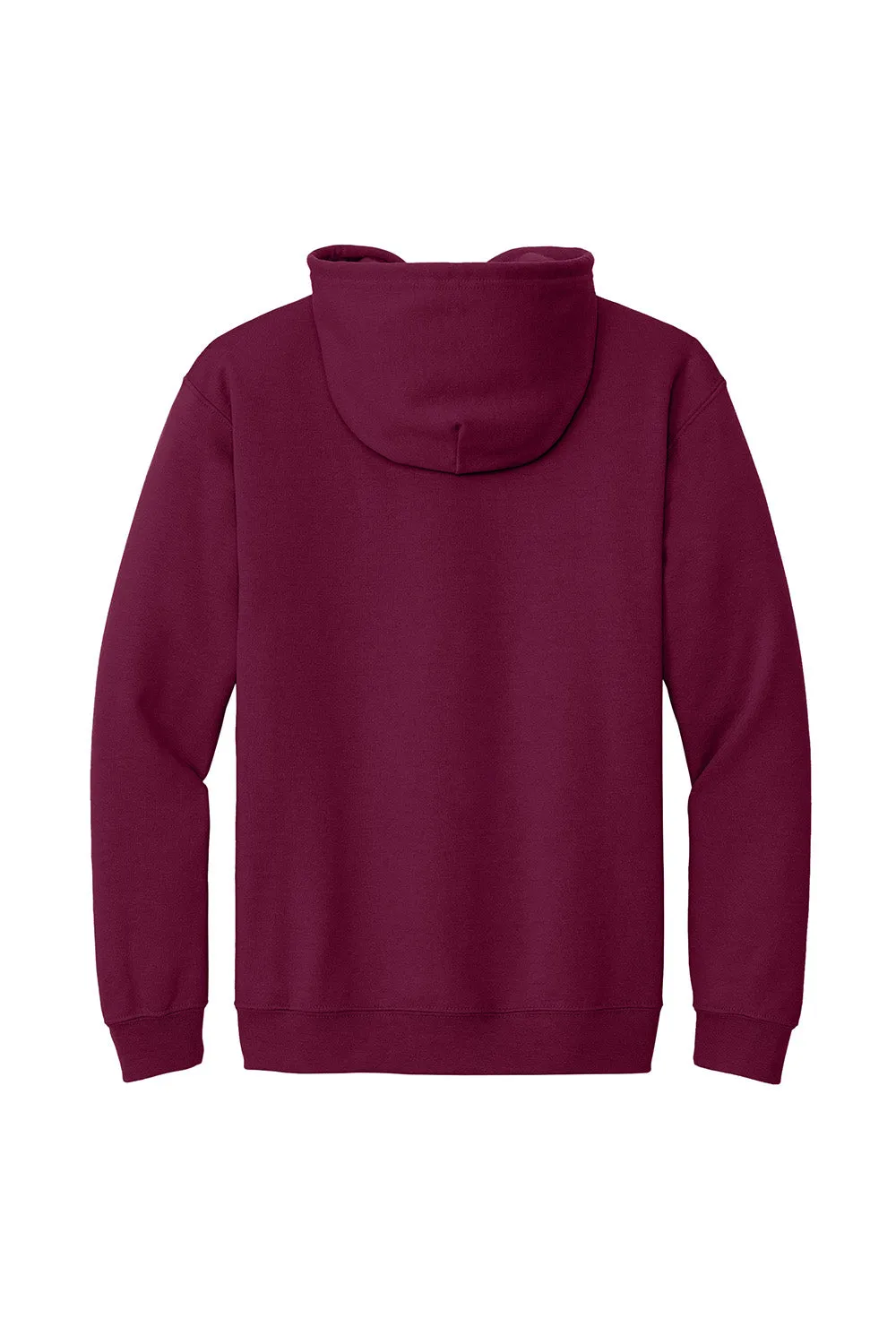Gildan Mens Pill Resistant Full Zip Hooded Sweatshirt Hoodie w/ Pockets - Maroon  Affordable Clothing Gildan