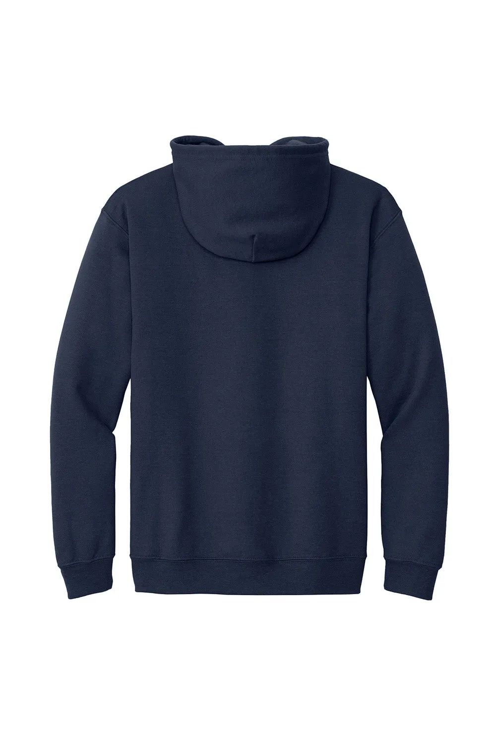 Gildan Mens Pill Resistant Full Zip Hooded Sweatshirt Hoodie w/ Pockets - Navy Blue  Affordable Clothing Gildan