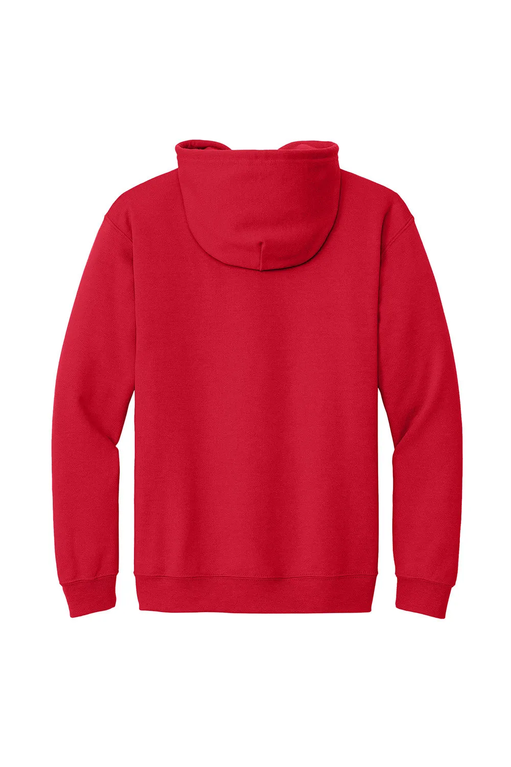 Gildan Mens Pill Resistant Full Zip Hooded Sweatshirt Hoodie w/ Pockets - Red  Affordable Clothing Gildan