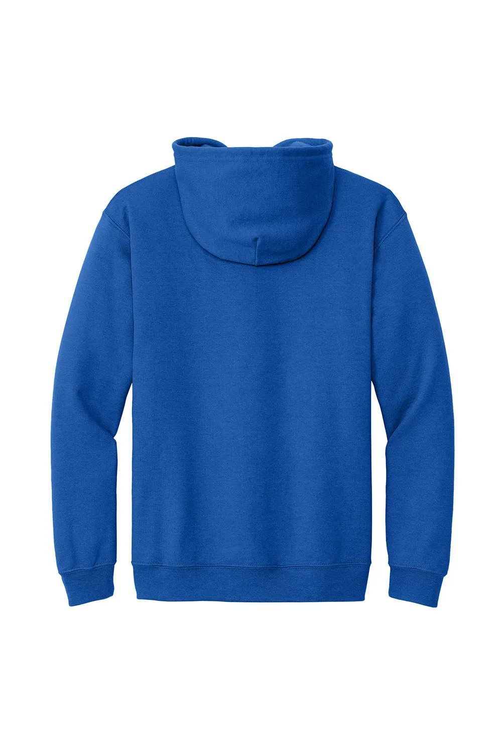 Gildan Mens Pill Resistant Full Zip Hooded Sweatshirt Hoodie w/ Pockets - Royal Blue