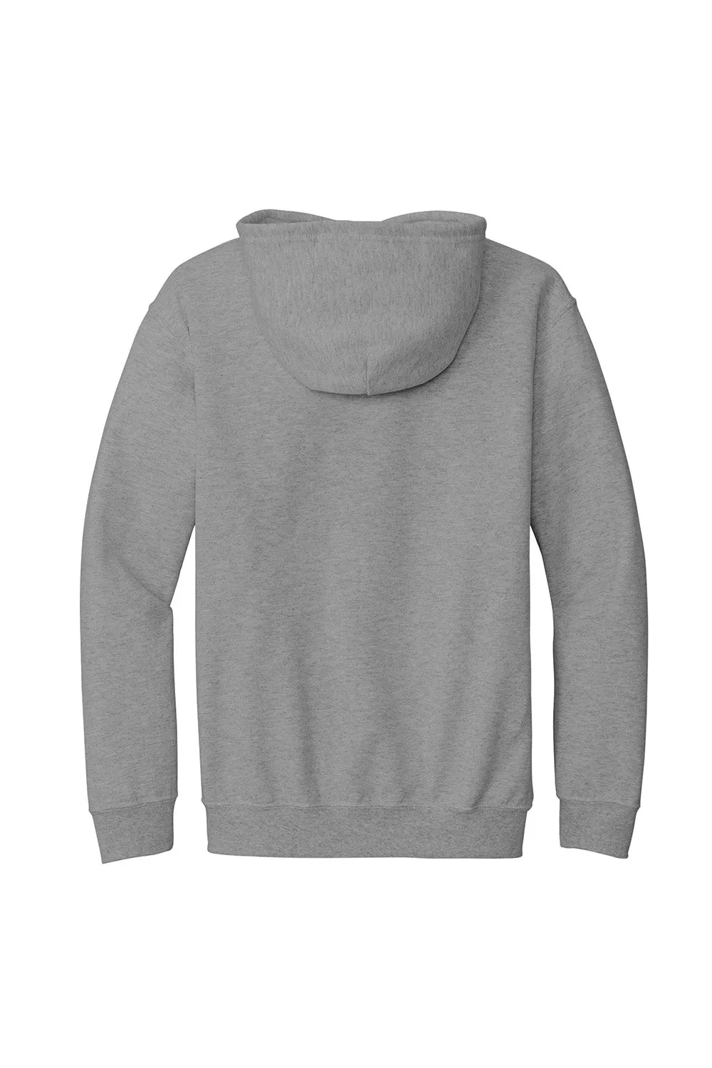 Gildan Mens Pill Resistant Full Zip Hooded Sweatshirt Hoodie w/ Pockets - Sport Grey