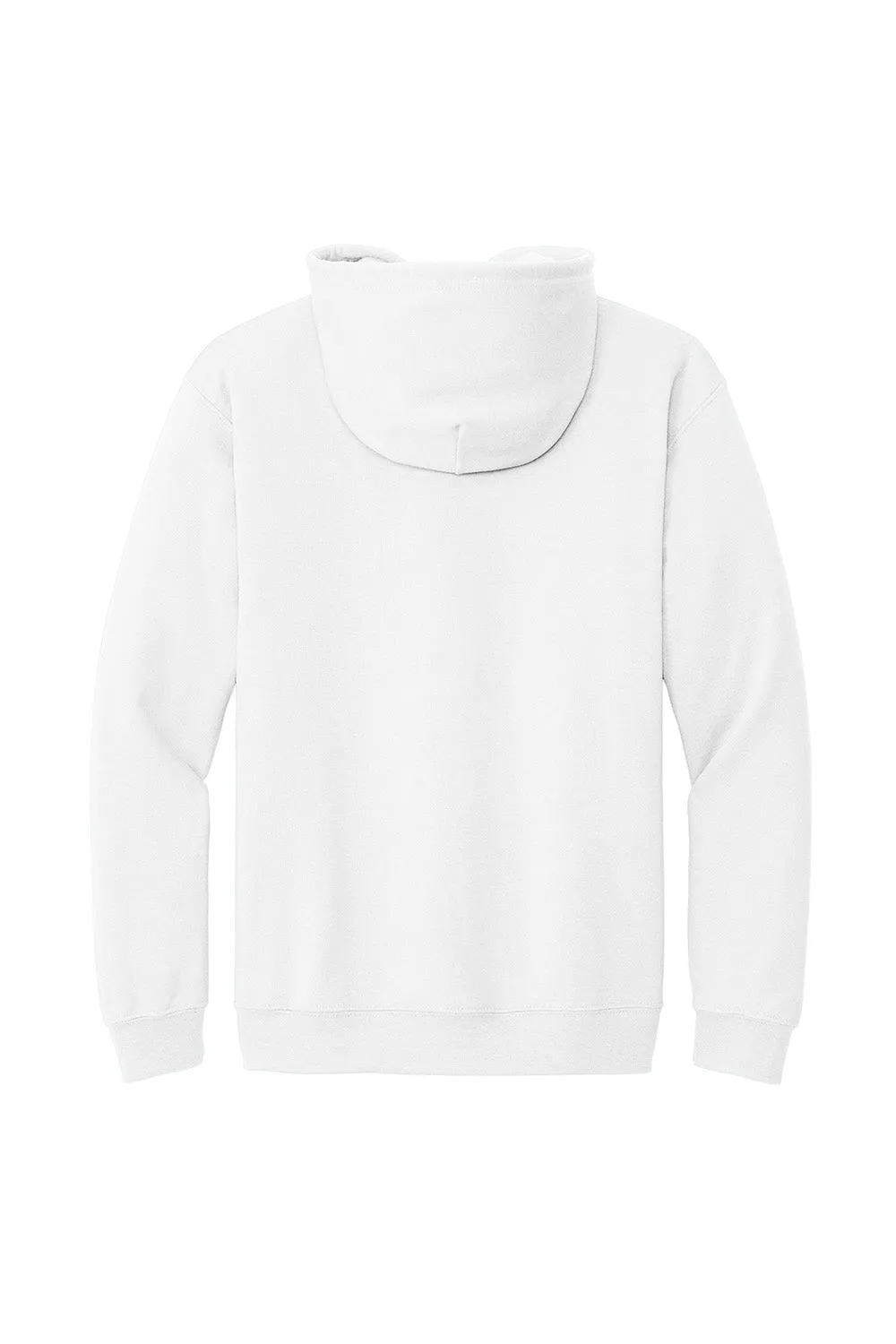 Gildan Mens Pill Resistant Full Zip Hooded Sweatshirt Hoodie w/ Pockets - White  Affordable Clothing Gildan