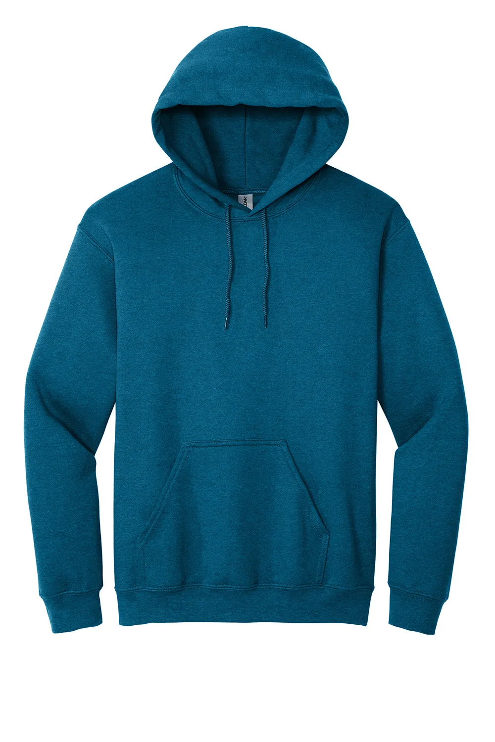 Gildan Mens Pill Resistant Hooded Sweatshirt Hoodie w/ Pouch Pocket - Antique Sapphire Blue  Affordable Clothing Gildan