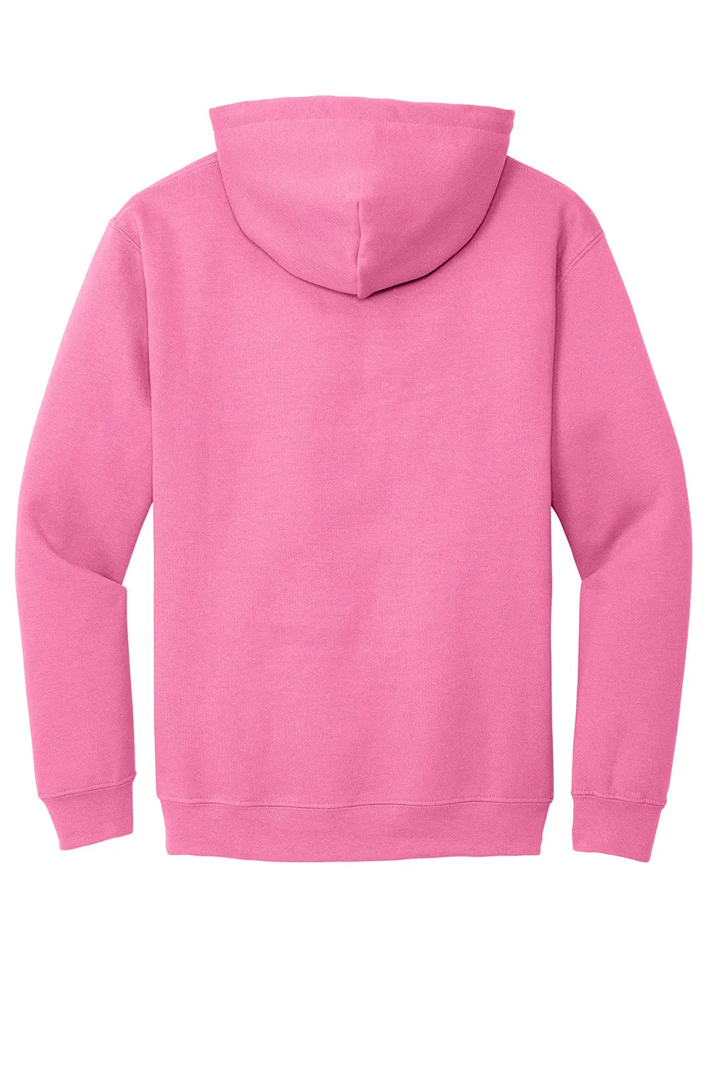 Gildan Mens Pill Resistant Hooded Sweatshirt Hoodie w/ Pouch Pocket - Azalea Pink