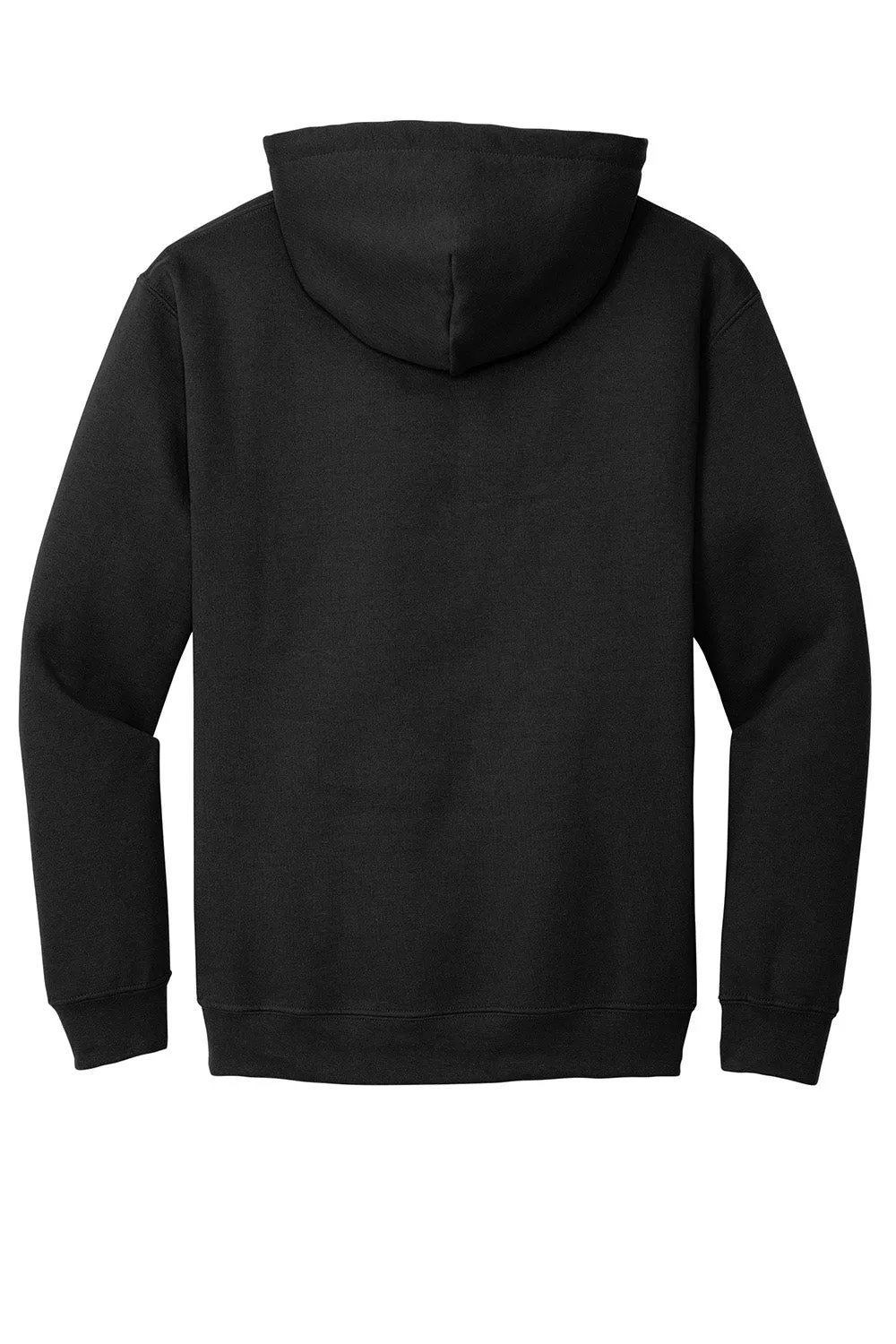 Gildan Mens Pill Resistant Hooded Sweatshirt Hoodie w/ Pouch Pocket - Black