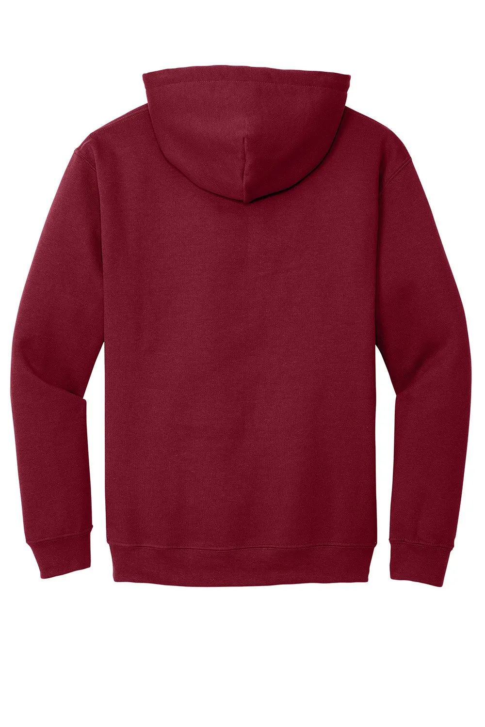 Gildan Mens Pill Resistant Hooded Sweatshirt Hoodie w/ Pouch Pocket - Cardinal Red  Affordable Clothing Gildan