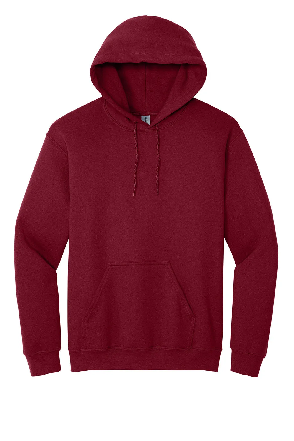 Gildan Mens Pill Resistant Hooded Sweatshirt Hoodie w/ Pouch Pocket - Cardinal Red  Affordable Clothing Gildan