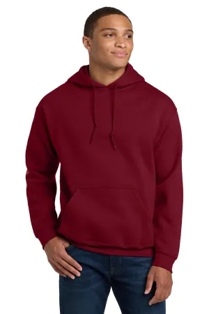 Gildan Mens Pill Resistant Hooded Sweatshirt Hoodie w/ Pouch Pocket - Cardinal Red  Affordable Clothing Gildan