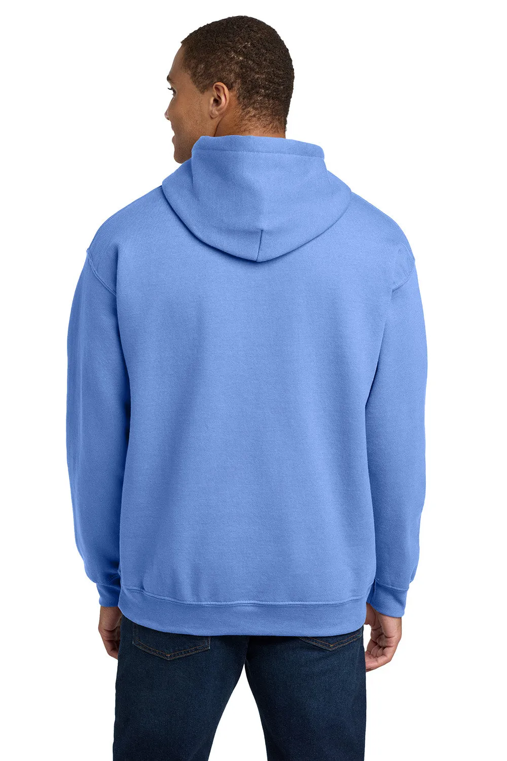 Gildan Mens Pill Resistant Hooded Sweatshirt Hoodie w/ Pouch Pocket - Carolina Blue  Affordable Clothing Gildan