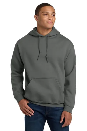 Gildan Mens Pill Resistant Hooded Sweatshirt Hoodie w/ Pouch Pocket - Charcoal Grey  Affordable Clothing Gildan
