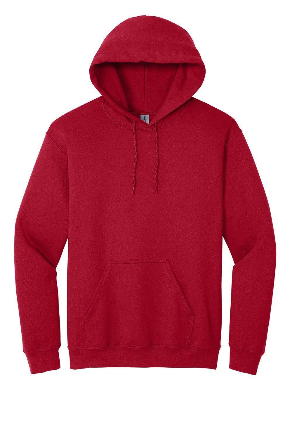 Gildan Mens Pill Resistant Hooded Sweatshirt Hoodie w/ Pouch Pocket - Cherry Red