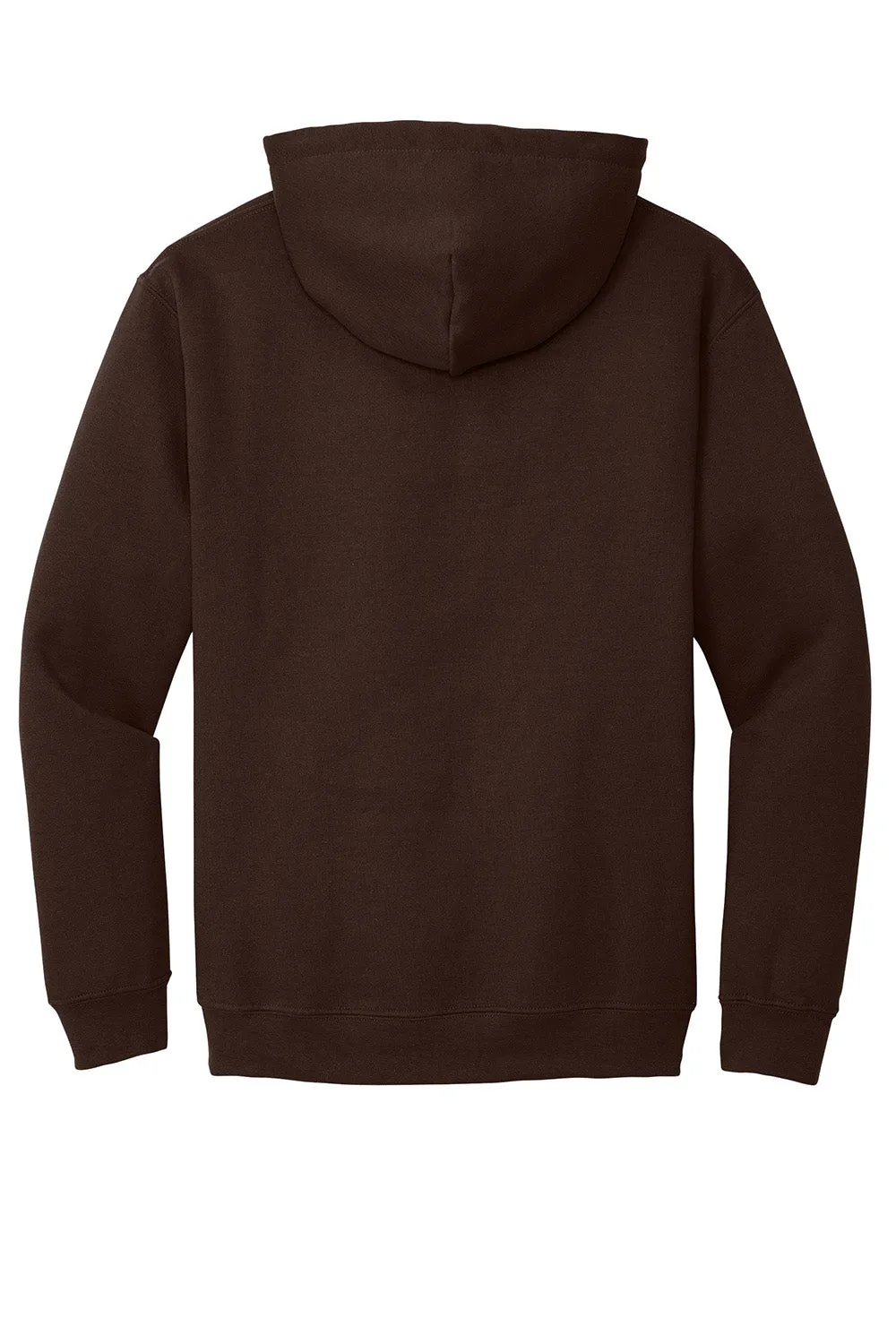 Gildan Mens Pill Resistant Hooded Sweatshirt Hoodie w/ Pouch Pocket - Dark Chocolate Brown
