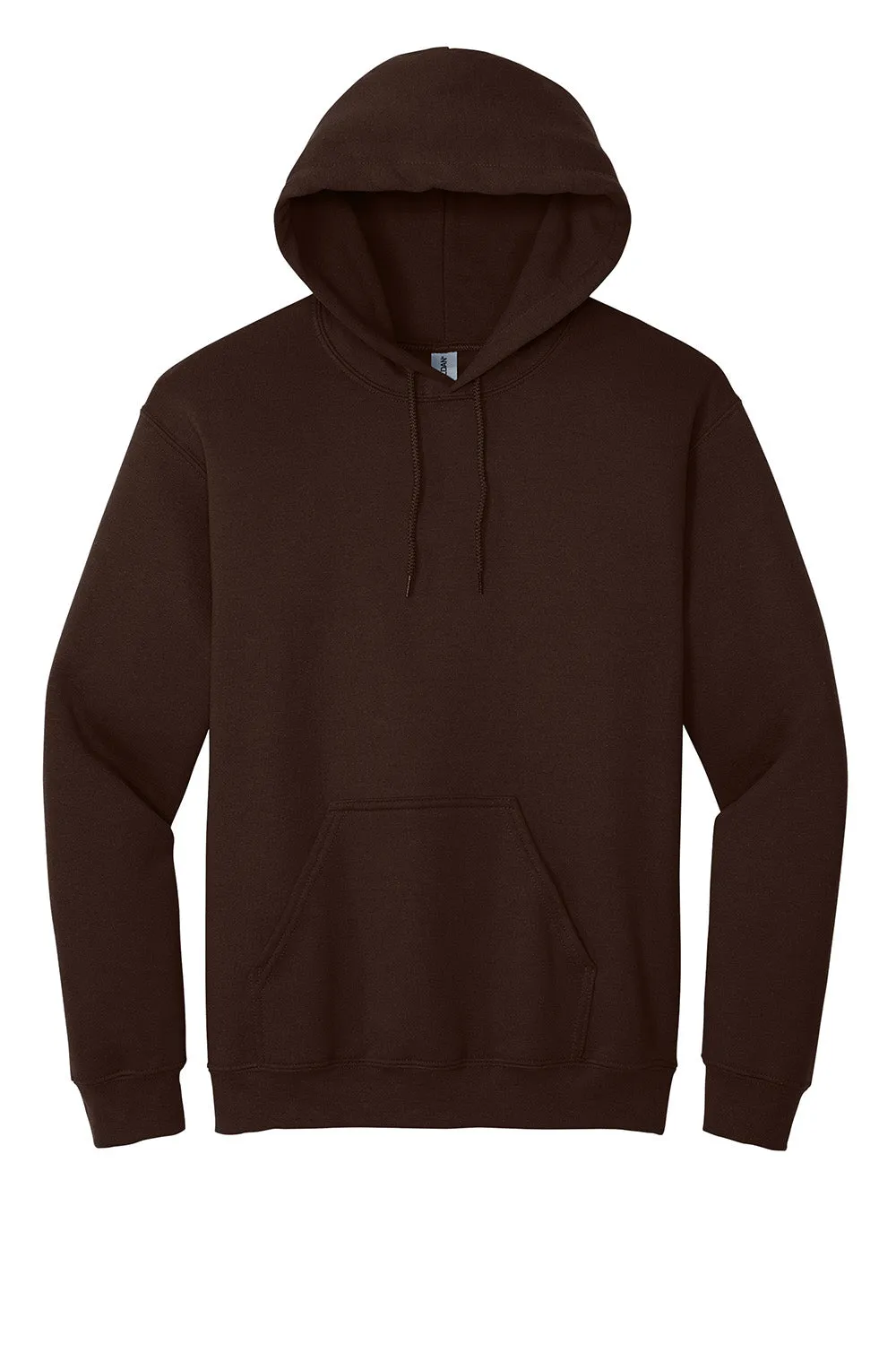Gildan Mens Pill Resistant Hooded Sweatshirt Hoodie w/ Pouch Pocket - Dark Chocolate Brown