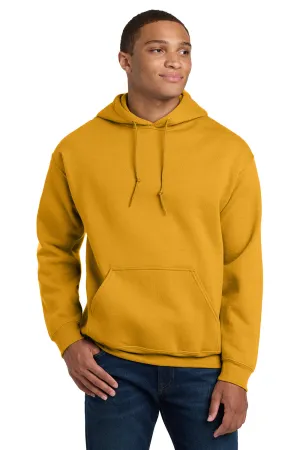 Gildan Mens Pill Resistant Hooded Sweatshirt Hoodie w/ Pouch Pocket - Gold  Affordable Clothing Gildan