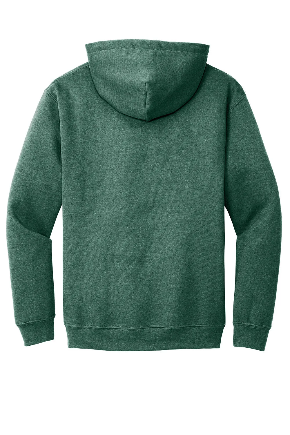 Gildan Mens Pill Resistant Hooded Sweatshirt Hoodie w/ Pouch Pocket - Heather Dark Green  Affordable Clothing Gildan