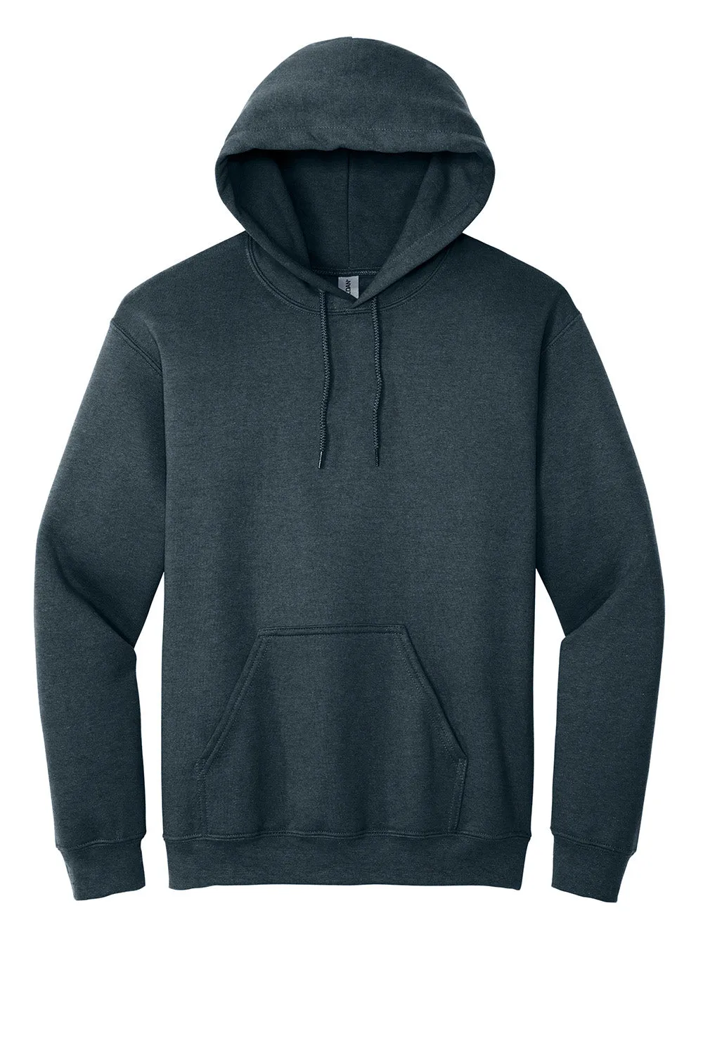 Gildan Mens Pill Resistant Hooded Sweatshirt Hoodie w/ Pouch Pocket - Heather Dark Grey