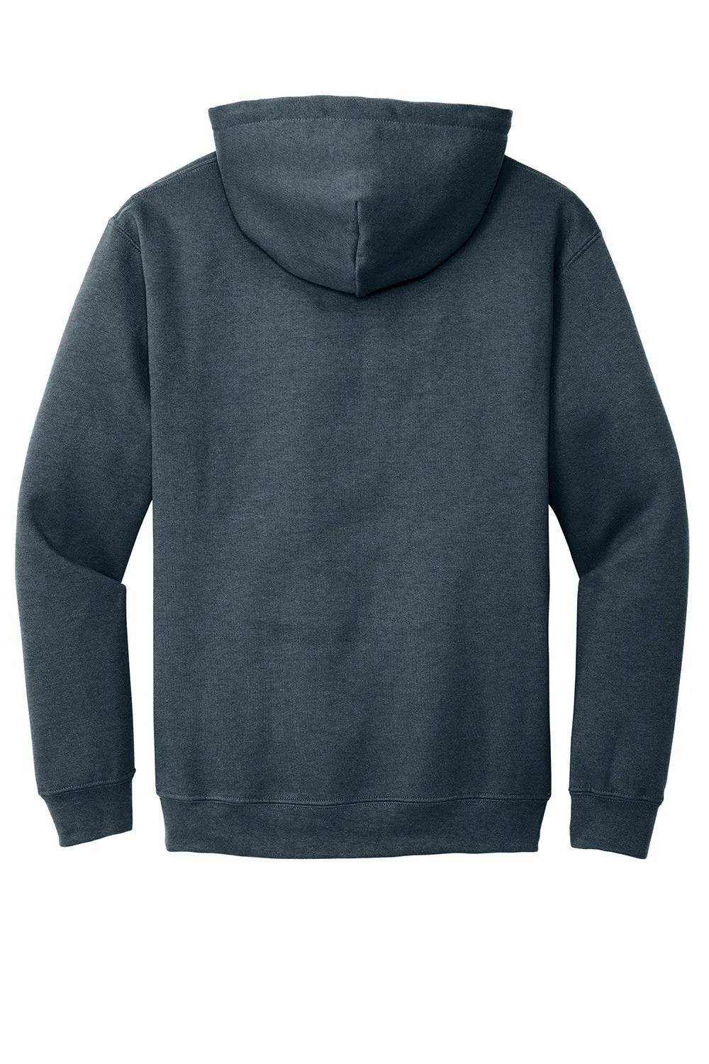 Gildan Mens Pill Resistant Hooded Sweatshirt Hoodie w/ Pouch Pocket - Heather Dark Grey