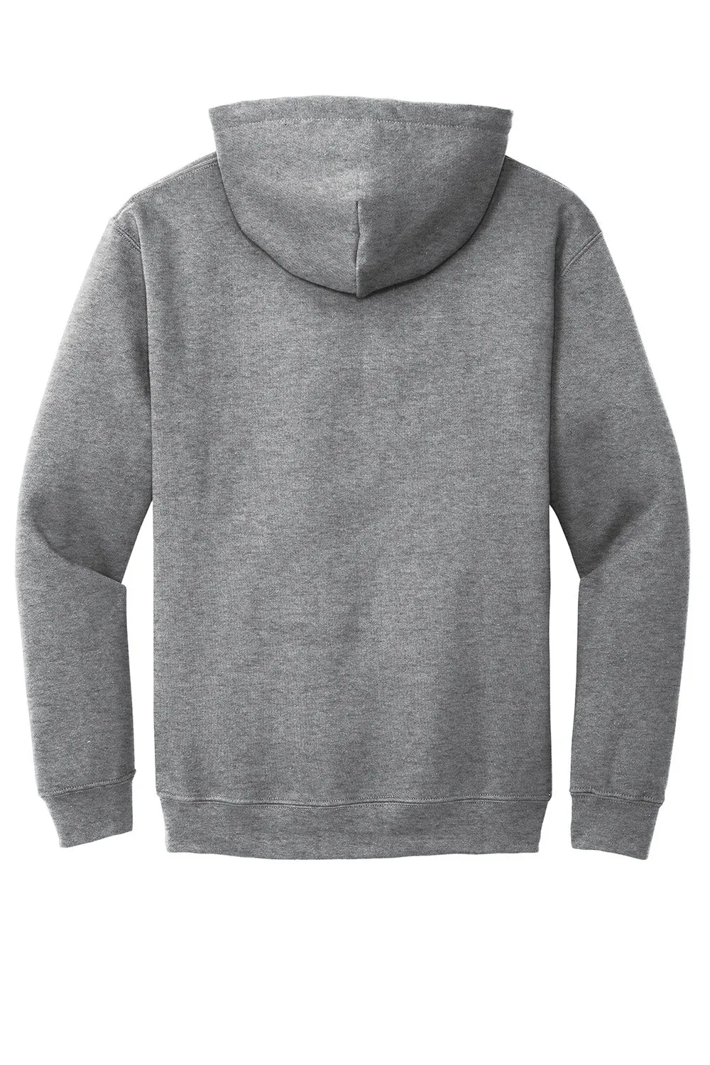 Gildan Mens Pill Resistant Hooded Sweatshirt Hoodie w/ Pouch Pocket - Heather Graphite Grey  Affordable Clothing Gildan