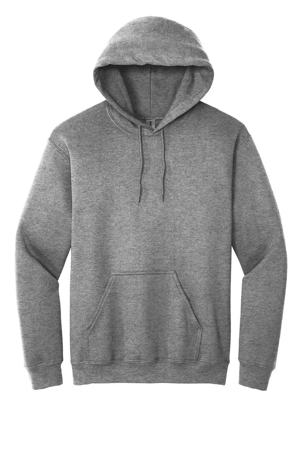 Gildan Mens Pill Resistant Hooded Sweatshirt Hoodie w/ Pouch Pocket - Heather Graphite Grey