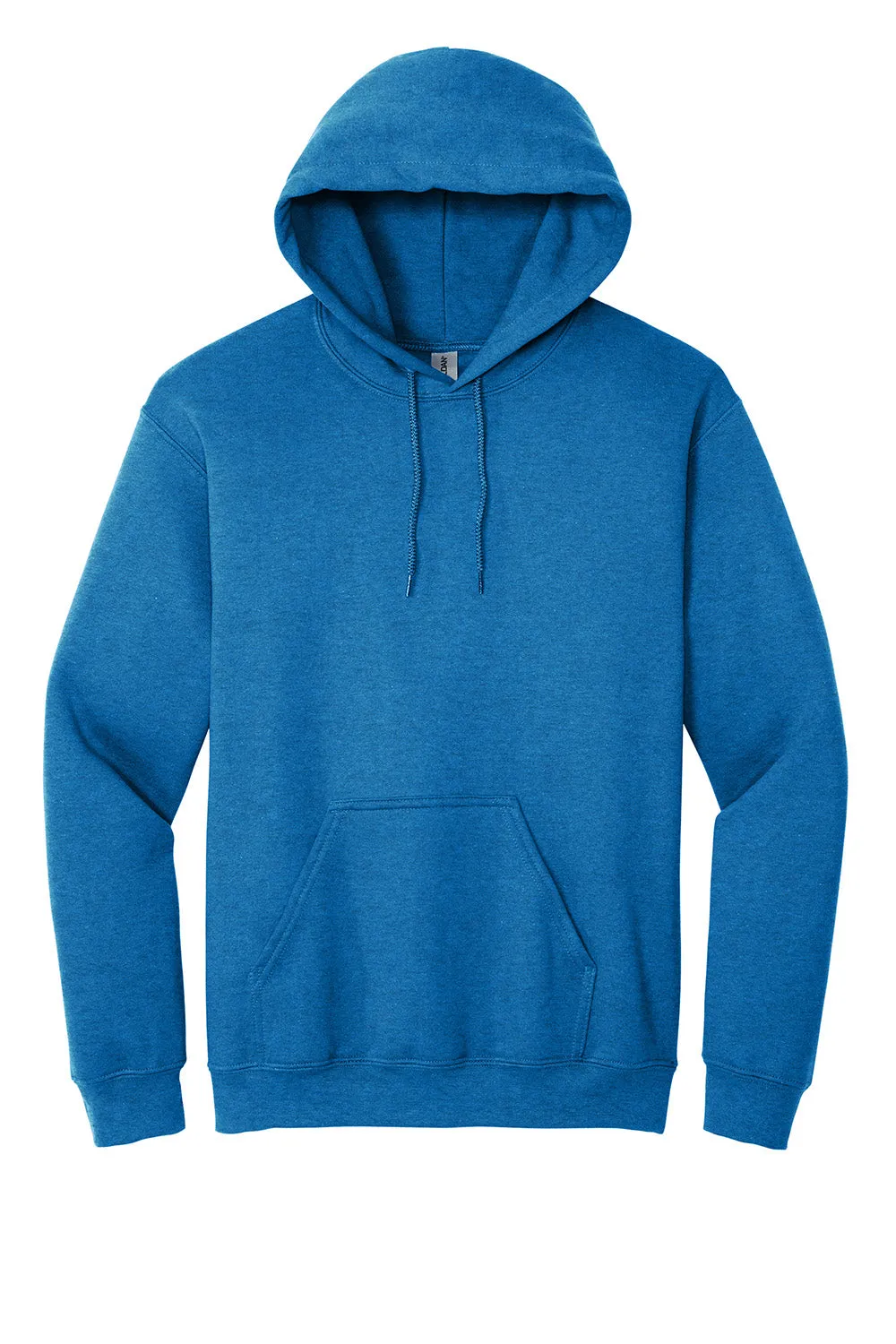 Gildan Mens Pill Resistant Hooded Sweatshirt Hoodie w/ Pouch Pocket - Heather Royal Blue  Affordable Clothing Gildan