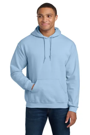Gildan Mens Pill Resistant Hooded Sweatshirt Hoodie w/ Pouch Pocket - Light Blue  Affordable Clothing Gildan