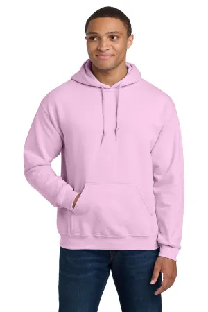 Gildan Mens Pill Resistant Hooded Sweatshirt Hoodie w/ Pouch Pocket - Light Pink  Affordable Clothing Gildan