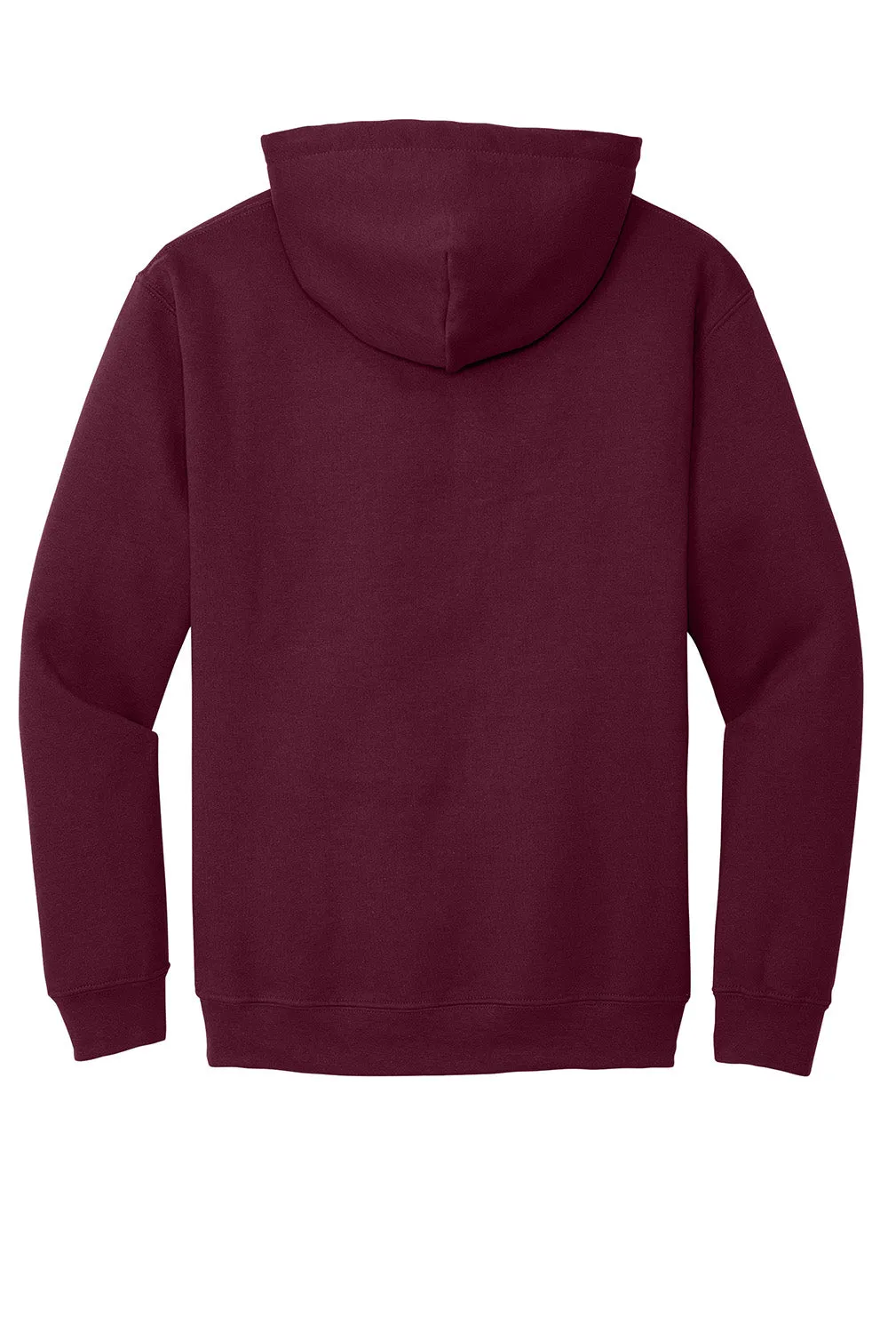 Gildan Mens Pill Resistant Hooded Sweatshirt Hoodie w/ Pouch Pocket - Maroon