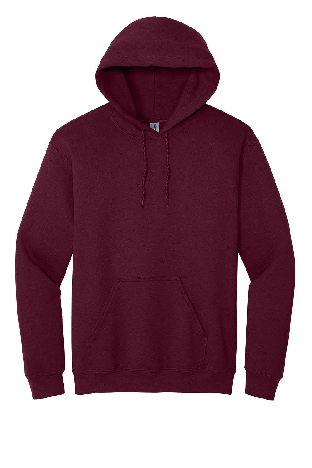 Gildan Mens Pill Resistant Hooded Sweatshirt Hoodie w/ Pouch Pocket - Maroon